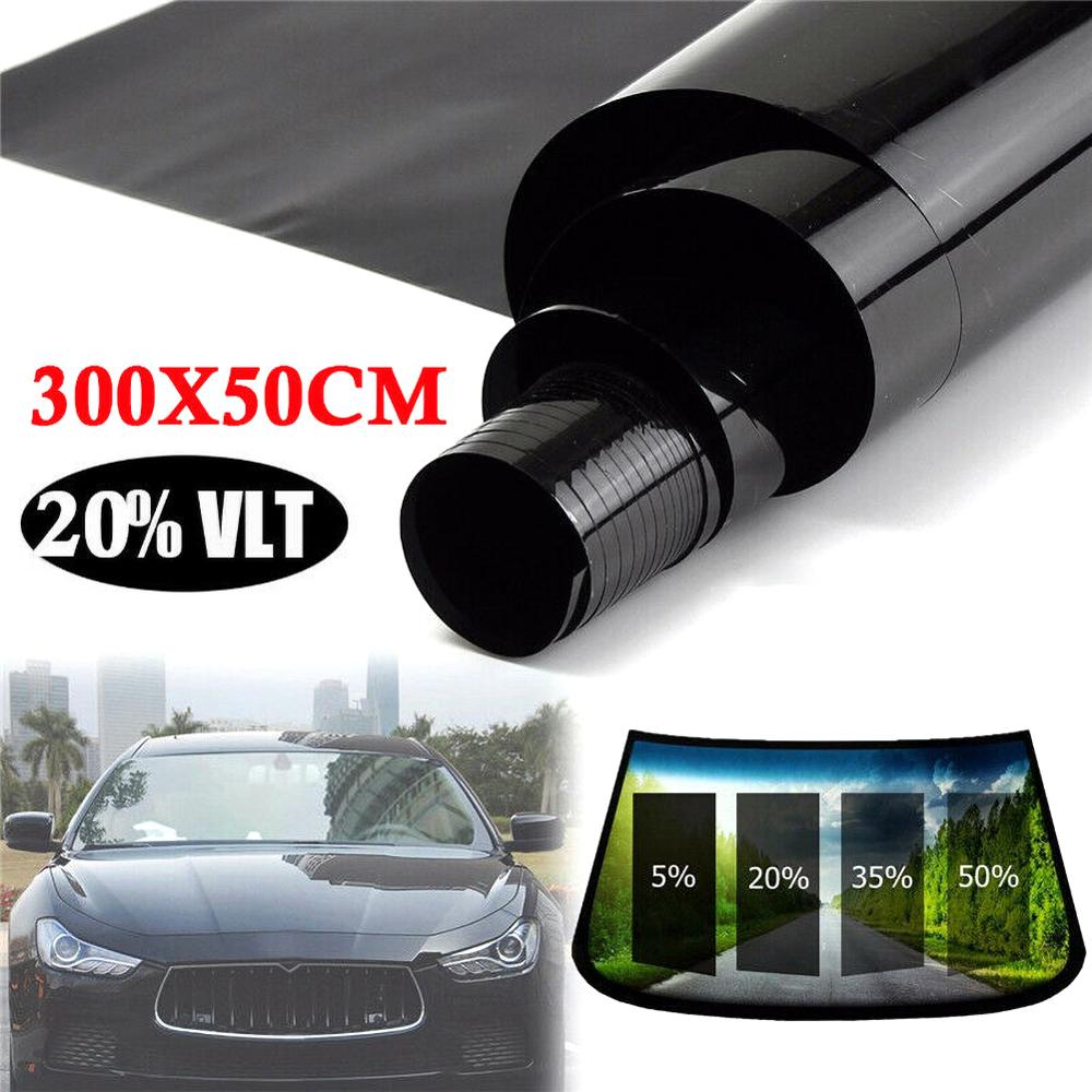 Car Window Tint Film Home Window Glass Building Black Tinting Film Roll Side Window Solar UV Protection Sticker Curtain Scraper