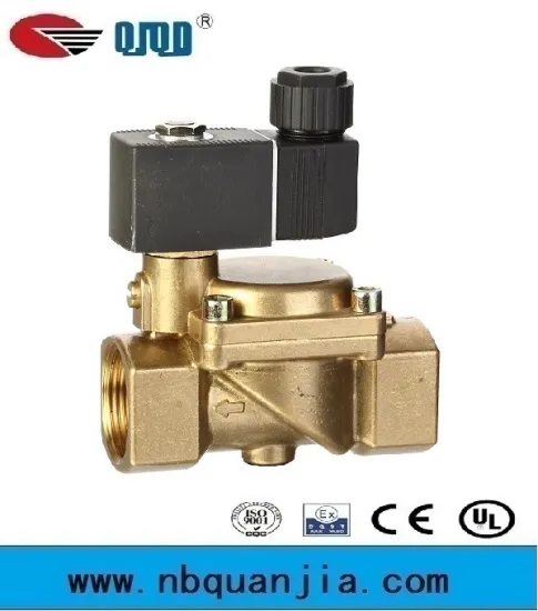 1 1/2 inch high pressure normally closed brass solenoid valve