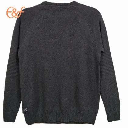 Pullover Mens Sweater Cardigan Sleeves  Knitted Sweater