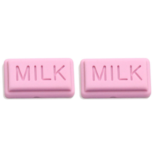 Colorful Chocolate Resin Flatback Cabochon Kawaii DIY Resin Craft Decoration Miniature Food Milk Chocolate Bar