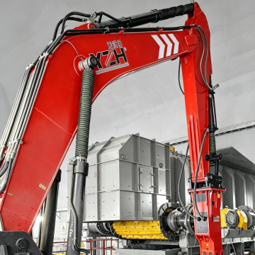 Stationary Hydraulic Rockbreaker Boom for Mine Crusher Stations