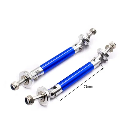 Universal Racing Aluminum Front Bumper Lip Splitter Rod Strut Tie Bar Support Kit