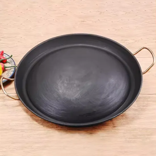 Factory Direct Non-Stick BBQ Grill Pan - Wrought Iron Convex Bottom for Restaurant