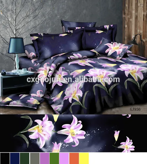 fashion design 3d (disperse) printing 100% polyester twill fabric for bedsheets