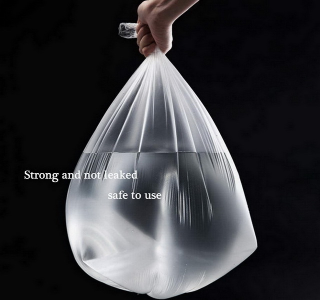 Clear Tall Strong Plastic Garbage Poly Bag