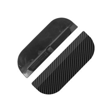 2PCS Carbon Fiber Snap-On Rearview Mirror Rain Visors