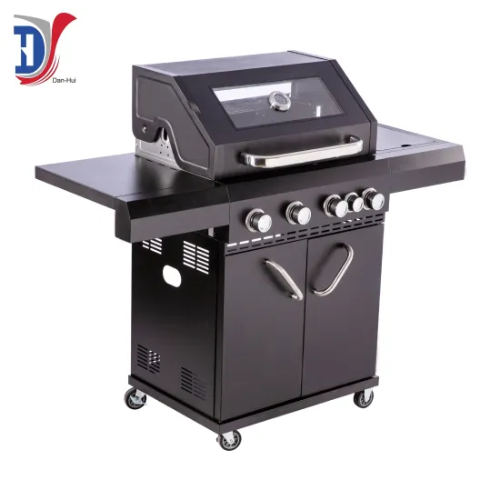 Wholesale 5 Burner Propane Gas Grill Outdoor Bbq Cooking Smoker Grill Barbecue Indoor Gas Table Grill With Side Burner