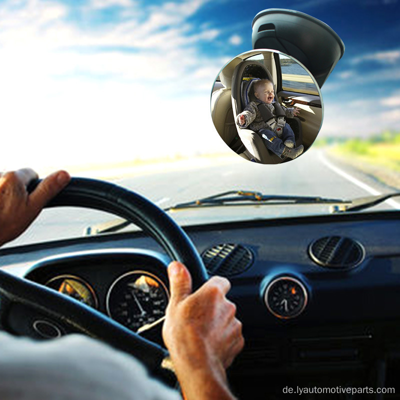 360-Grad-rotbarer Babyspiegel im Auto