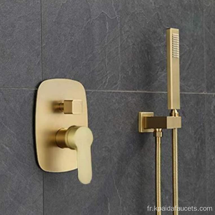 Robinet de douche en laiton de conception européenne Gold Cooper