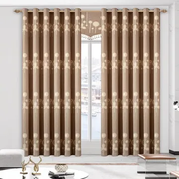 Online Luxury Blackout Circle Design Jacquard Window Curtain for Living Room