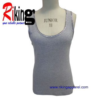 Fashion Ladies Rhinestone Vest (RKV13100)