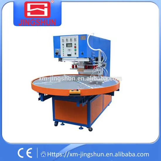 Turntable High Frequency Automatic blister packing machine with manipulator for battery Blister Package