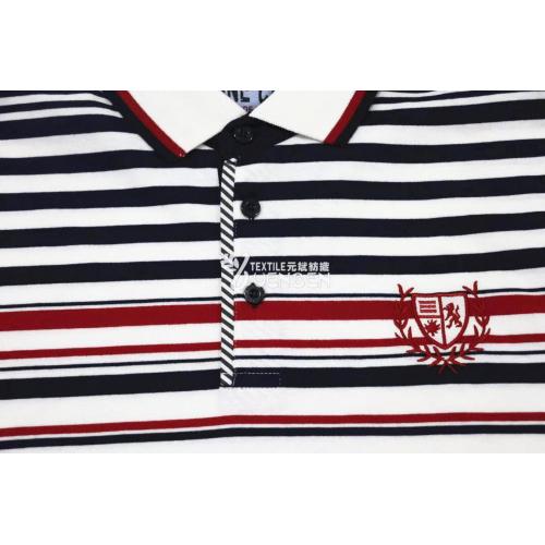 YD-stripe-polo för män med rörlås