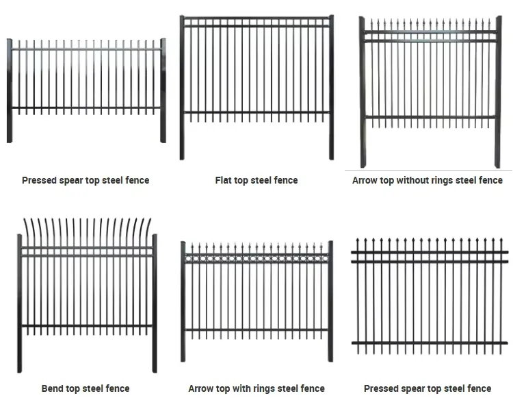 Pannelli di recinzione in ferro battuto per carichi pesanti prodotti da Anjia Group con finitura zincata e verniciata a polvere