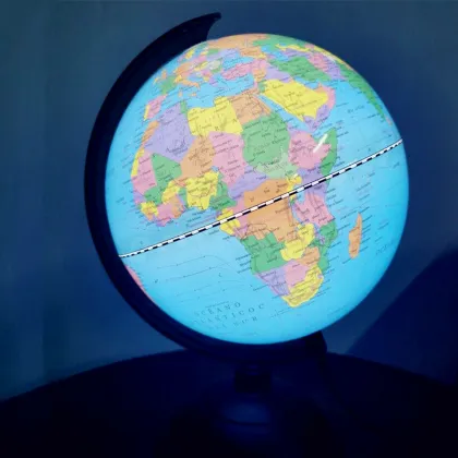 Kid's Real Light Up World Globe Lamp