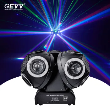 GEVV Laser Beam Projector LED 3 Heads Football Rotating Laser Light for Home Party and DJ Disco