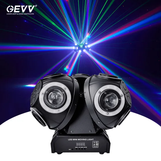 GEVV Laser Beam Projector LED 3 Heads Football Rotating Laser Light for Home Party and DJ Disco