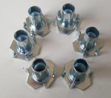 Carbon steel Half thread Hopper Feed T-Nuts Furniture