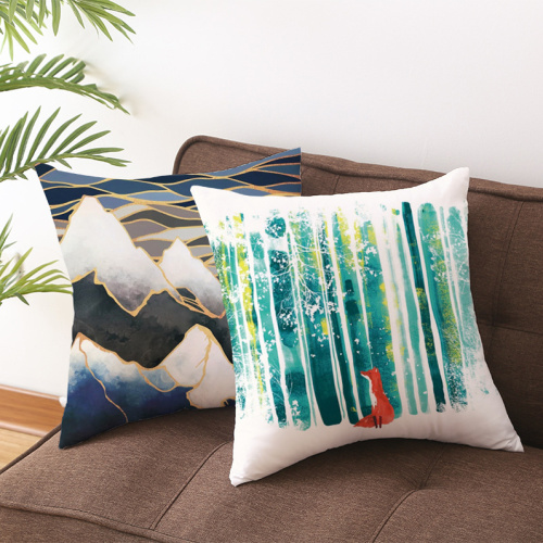 Cotton Velvet Cushion Covers High quality stylish simple gilding Christmas pillowcase Manufactory