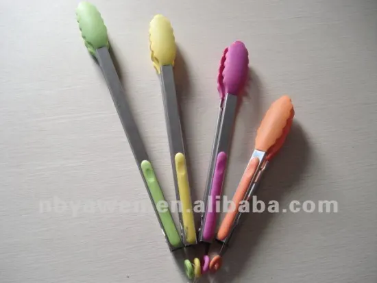 4 pcs pack silicone food tong set