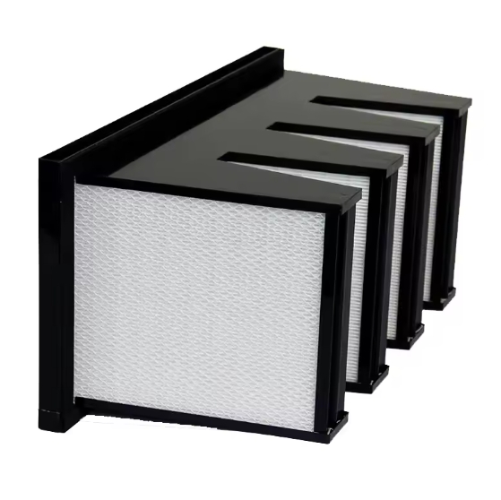 Glass Fiber V Type Air Purifier Filter ABS plastic frame V-Type F6 F7 F8 F9 V-Bank filter
