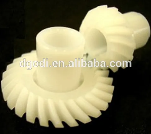 Precision machining hot selling Micro plastic nylon bevel gears prices