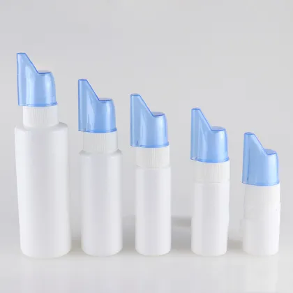 PE Plastic Nasal Spray Bottles for Rhinitis Cleansing - 30ml, 50ml, 80ml