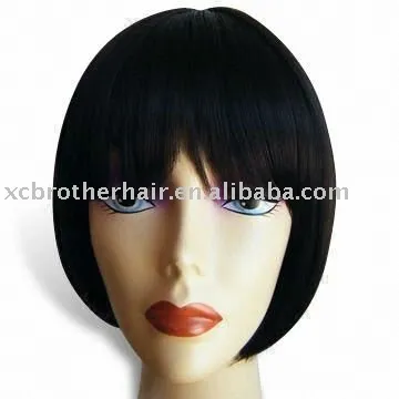 Fashion Straight Human Hair Machine Made Wigs