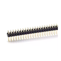Encabezado de pasador de tono de 2.54 mm dual fila recta