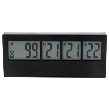 999 Days Countdown Clock: LCD Digital Timer for Kitchen & Events