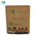 100%biodegradable corn starch 3 side seal carrier zipper bag