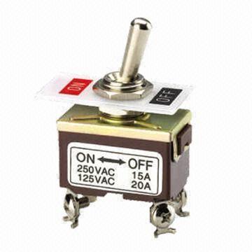 On-off 125/250V AC 15/20A Car Dash Toggle Flick Switch, Rainproof