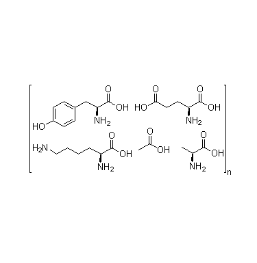 Здоровые полипептидные гормоны Glatiramer Acetate CAS 147245-92-9