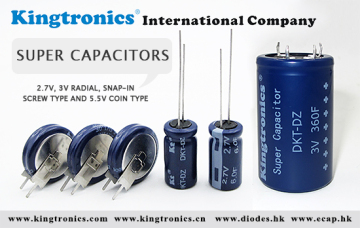 Kingtronics Offer High Quality of Supercapacitor