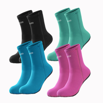 Neoprene Surfboard Socks: Solid Color, Non-Slip Sand Diving Socks & Shoes for Unisex Use