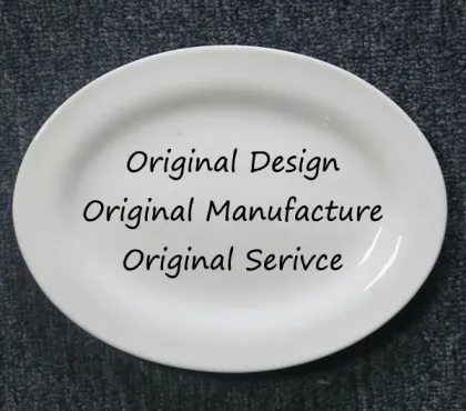 Custom Ceramic Porcelain Fine Bone China Oval Plate Dish For Restaurant Hotel