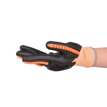 Hespax High Quality Anti-impact TPR Nitrile Safety Gloves