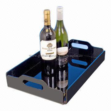Acrylic wine tray, made of high clear acrylic, OEM orders are welcome