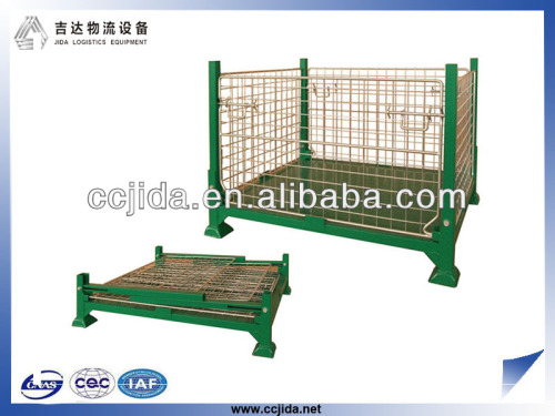 Metal foldable cage pallets