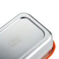 Caixa de bento de aço inoxidável de tampa de silicone