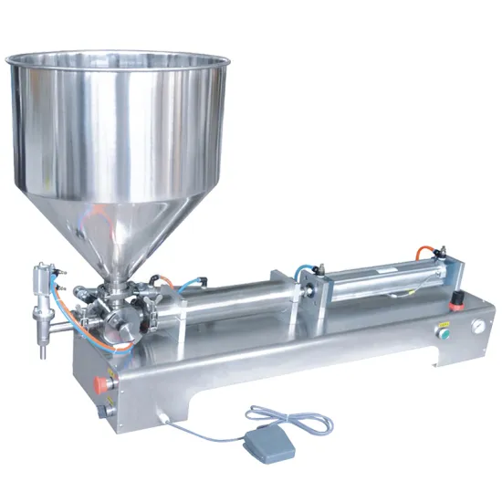 Semi-Automatic Horizontal 50-500ml Cream Soybean Tomato Paste Filling Machine