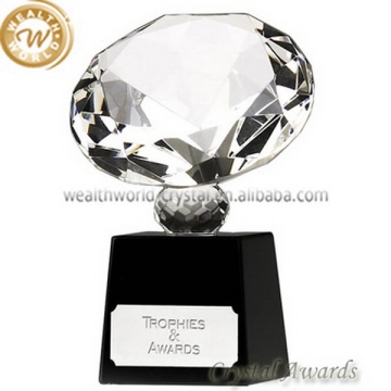 Design antique crystal glass diamond award