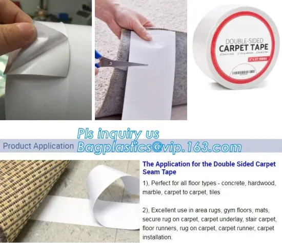 Waterproof Sticky Adhesive Carpet Double Side Tape, Double Sided Cloth Carpet/Floor/Rug Tape, Tape With Dispenser Scoth Tape