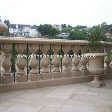 Large marble railing baluster