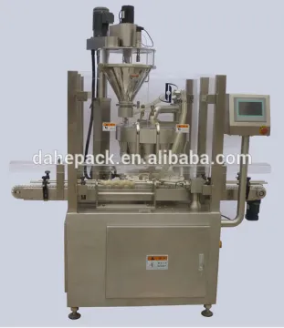 Automatic Rotary Continuous Motion High Speed Powder Bottles Filling Machine