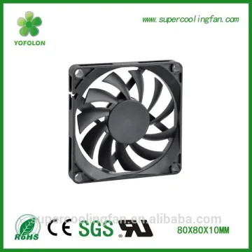 80x80x10mm 12V DC Cabinet cooling fan 8010 high flow dc fan