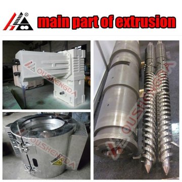 sekrup dan laras pemanas gearbox untuk mesin ekstruder PVC