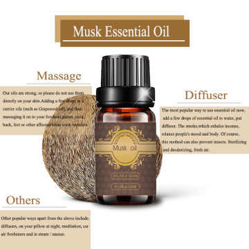 Musk 100% de óleo natural puro para perfume de massagem