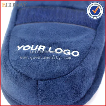 Luxury cotton airplane slippers/folding travel slippers/airline slippers