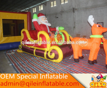 Qile santa christmas inflatable decoration for winter party